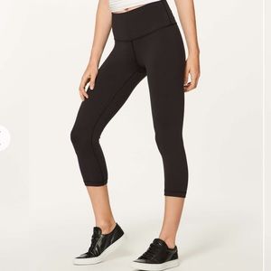 Lululemon Wunder Under Crop (Hi-Rise) *Full-On Luon 23”